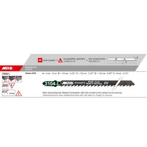 2PCS J/SAW BLD CV 132MM 6TPI W