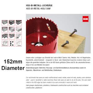 BI-METAL HOLE SAW 152MM