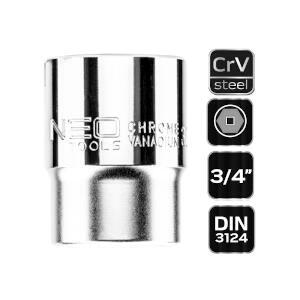 Hexagonal Socket, 3/4, Crv Ste