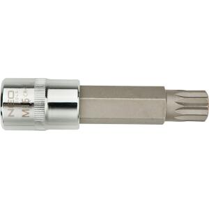 Spline Bit On Socket, 1/2", So