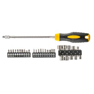 Screwdriver With Flexible Shan