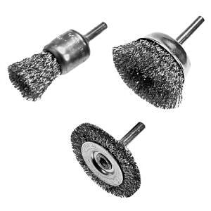 3 Pieces Wire Brush Set
