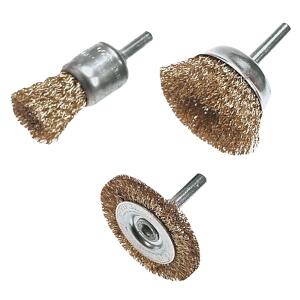 3 Pieces Wire Brush Set