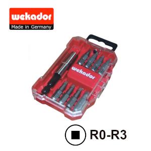 9Pcs. Square Bit Set Con